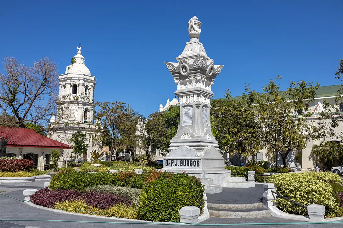 Plaza Burgos in Vigan City.