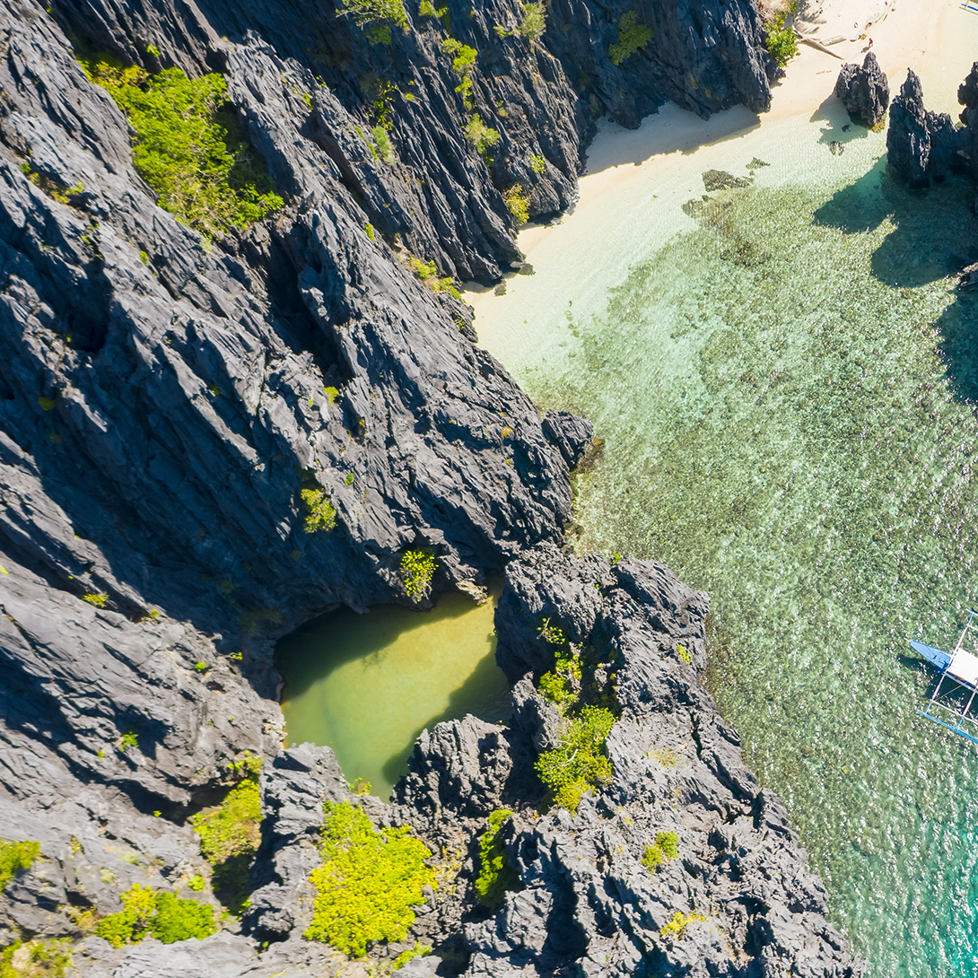 Secret Lagoon Aerial View