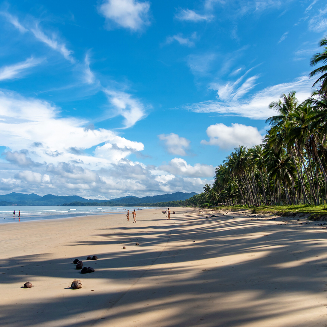 Long Beach in San Vicente, Palawan