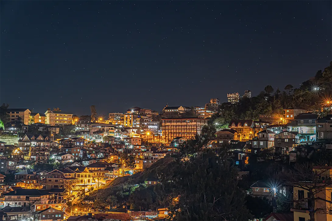 Baguio City at night